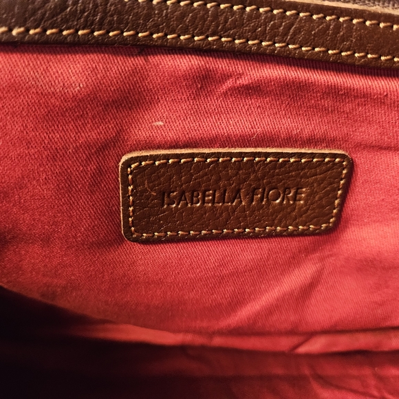 Isabella Fiore Catherine Casablanca Brown Tassel Leather Satchel - Picture 9 of 11